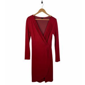 Ann Taylor Long Sleeve Red Dress Size 6